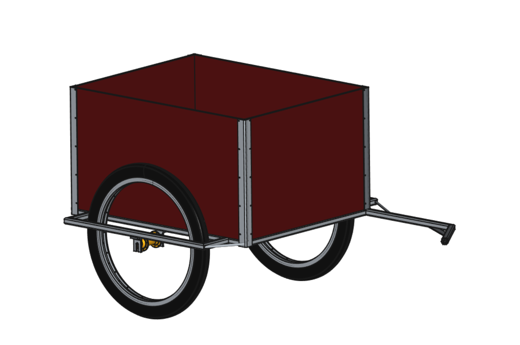Bike trailer cart caisson M