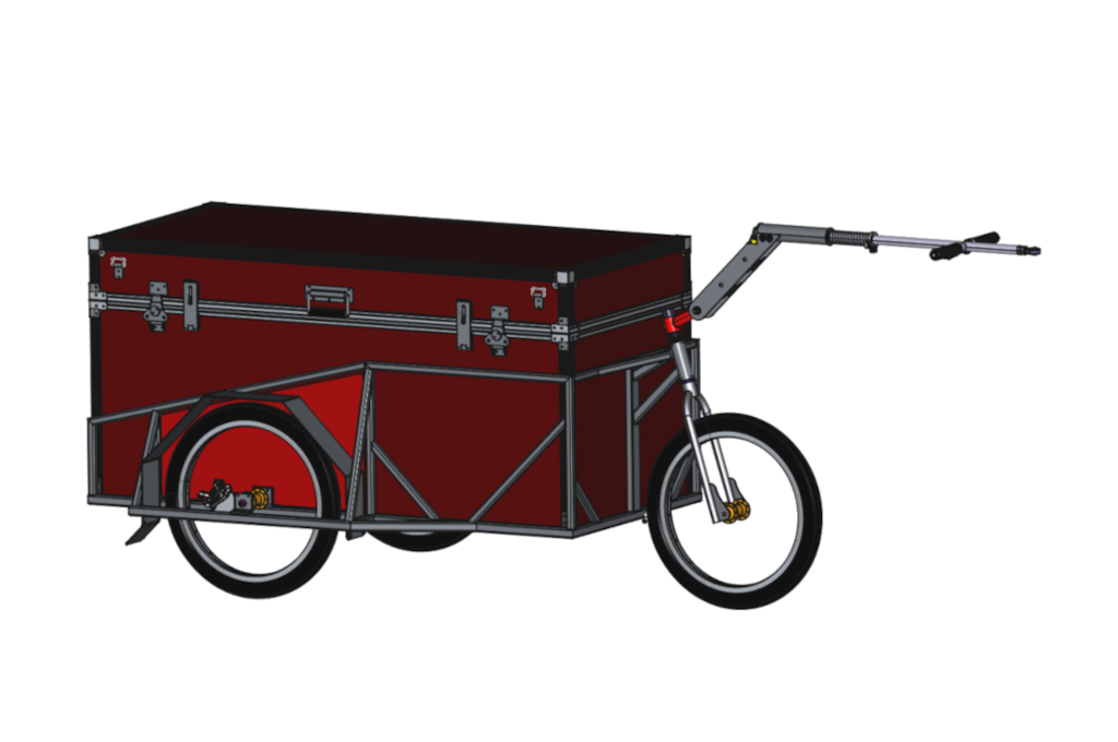 PUMBA remorque vélo professionnelle vélo cargo cyclo-mobilité remorque vélo charge 300 kg