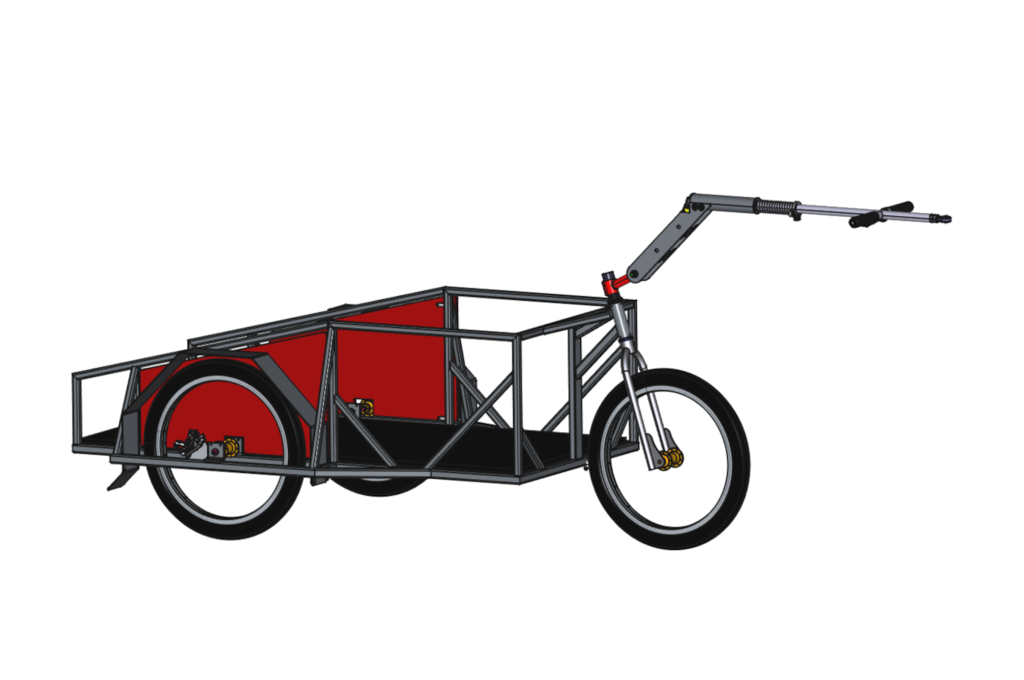 Remorque vélo carriole cariole  grande capacité