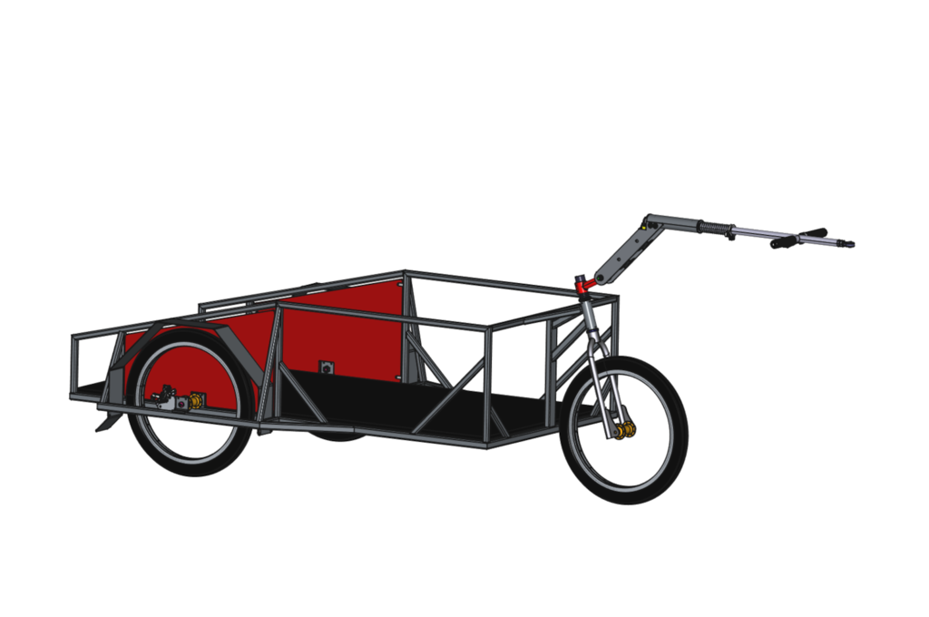 PUMBA remorque vélo professionnelle vélo cargo cyclo-mobilité remorque vélo charge 300 kg remorque vélo 3 roues